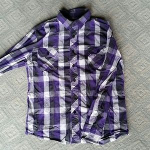 BOGO 50% OFF Purple Plaid Flannel