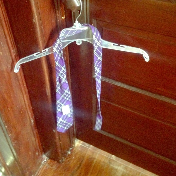 A plaid tie
