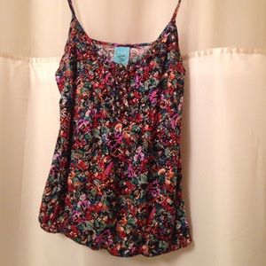 Floral patterned tank top