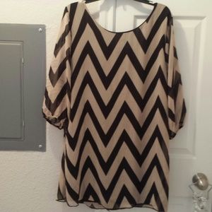 Black/ Tan Top or Dress