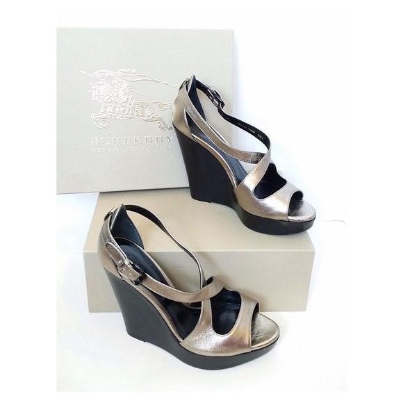 Burberry Wedges Goldstone Leather - Picture 2 of 4