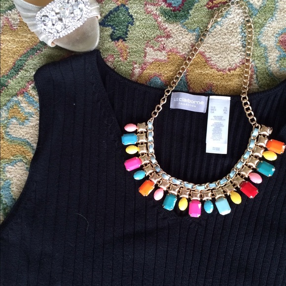 Liz Claiborne Tops - 🎀 Classy LIZ CLAIBORNE Black TOP 🎀