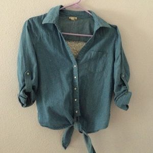 Blue jean shirt