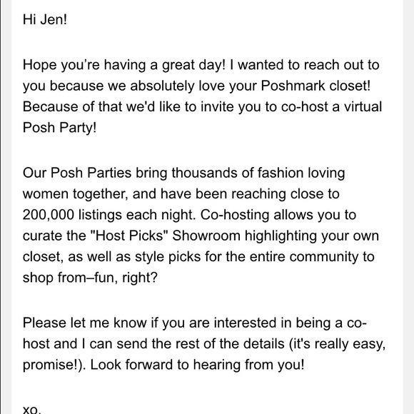 8/16  MY 1ST POSH PARTY 🎉💓💚 - Picture 3 of 4