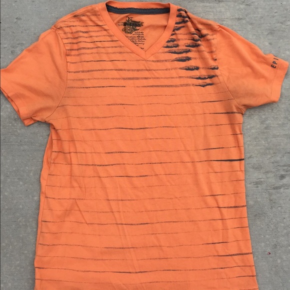 Orange Striped Epic Threads T shirt