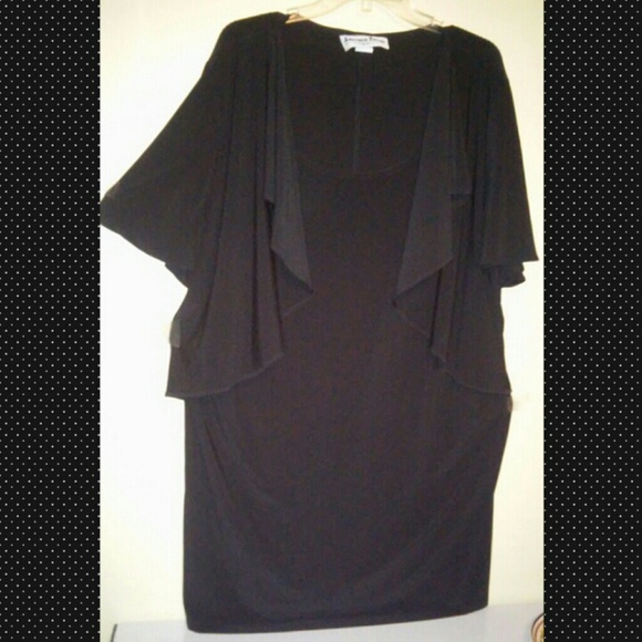 18W black dress or long tunic top