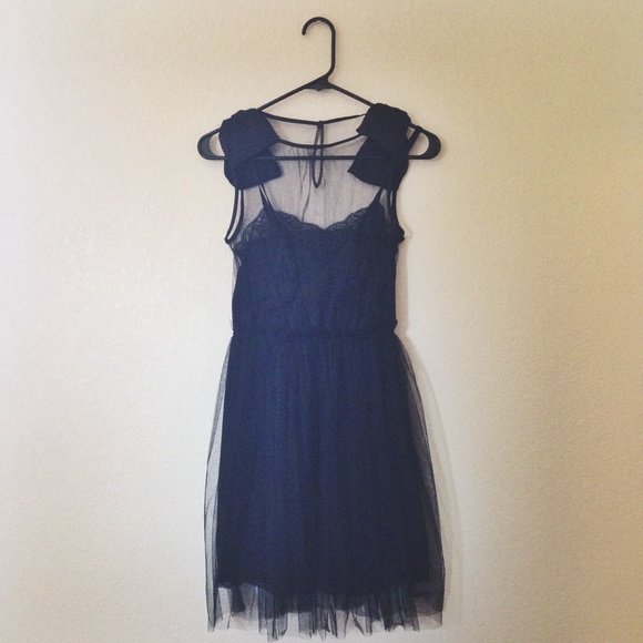 Rodarte for Target black slip dress