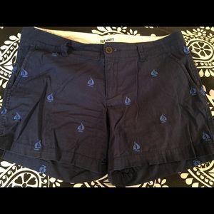 Old Navy Sailboat Embroidered Shorts