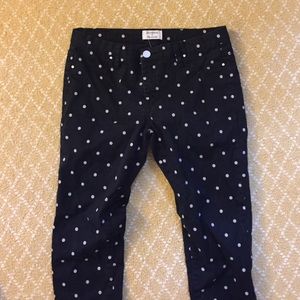 Madewell polka dot ankle jeans
