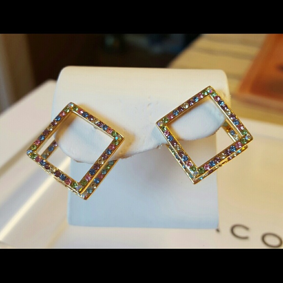 Gold & CZirconia cuffs earring