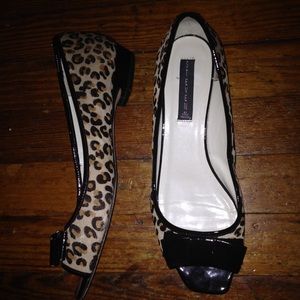 Steve Madden open-toed wedge.