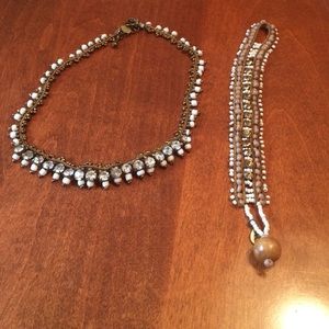 American Eagle Necklace and Bracelet Set NWOT