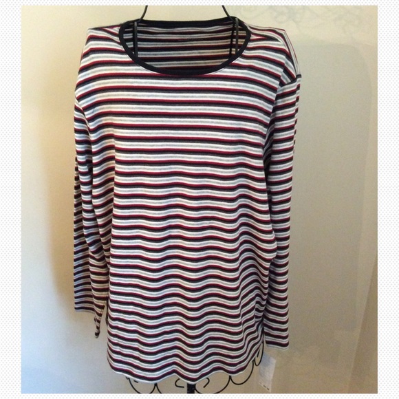 Charter Club Tops - | striped long-sleeve pullover |