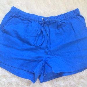 JCrew Factory Blue Tie Shorts