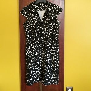 Ann Taylor black and white dress
