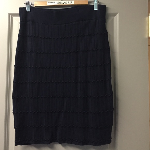 NWT navy knit skirt