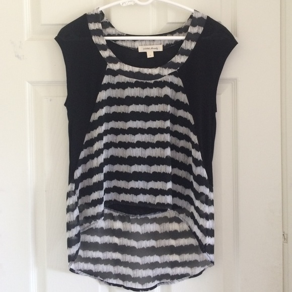 Painted threads high-low top