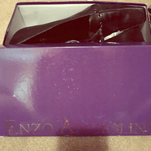 Black leather shoes brand new