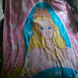 pink barbie blanket