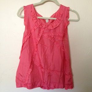 100% silk coral JCREW blouse