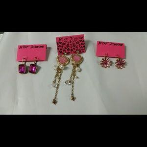 Betsey Johnson Earring Lot NWT
