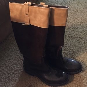 Moto Style Rain Boots
