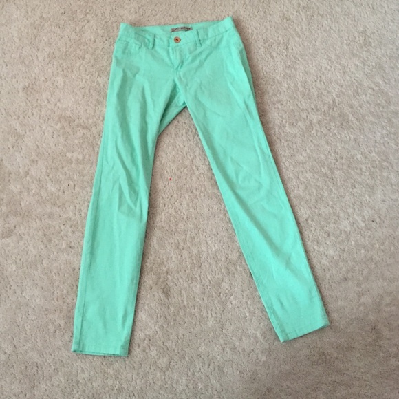 Seafoam Green Jean Pants