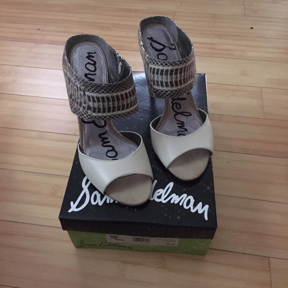 Snake skin and off white mules