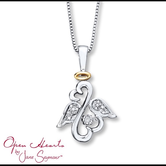 Open Hearts Rhythm Diamond Accents SS/10k gold