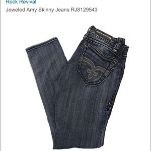 Rock Revival Jeans Amy Jeweled Skinny