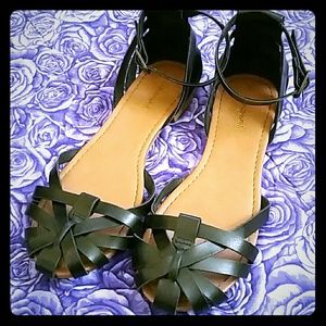Black Mary Jane sandal