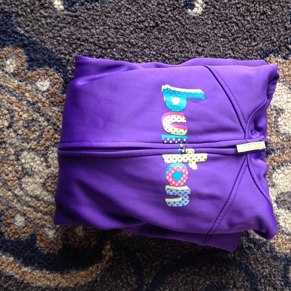 Purple burton zip up jacket