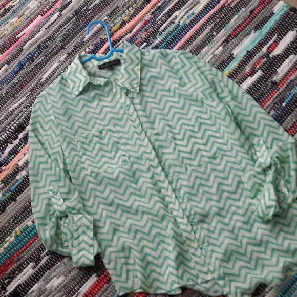 Chevron design blouse