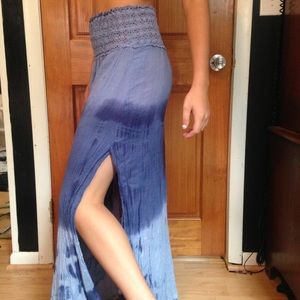 High wasted skirt Blue fade