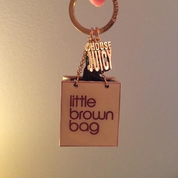 Little brown bag juicy couture keychain