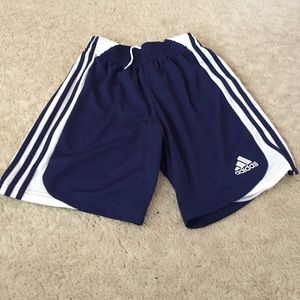 Adidas Navy Blue Athletic Shorts