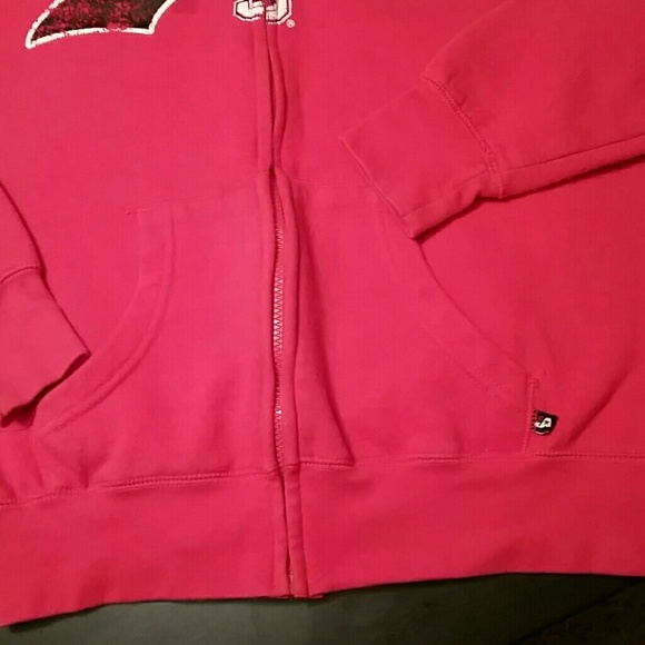 Final markdown state red zip up hoodie - Picture 3 of 4