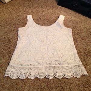 Lace tank top