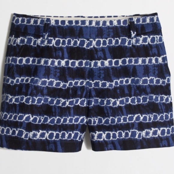 J. Crew Pants - J. Crew Tie-Dye Linen-Cotton Shorts