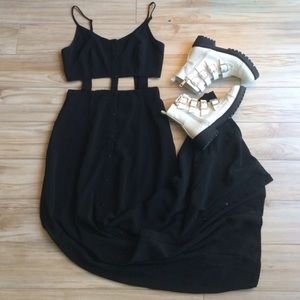 Urban outfitters black cut out maxi