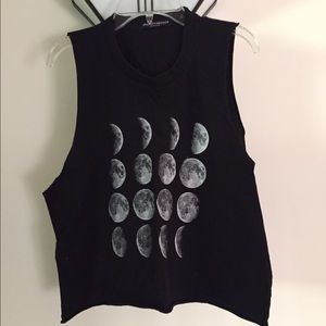 Brandy Melville phases of the moon muscle tank