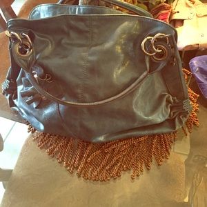 Teal and flower detail