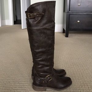 Over the Knee Brown Boots Size 6.5