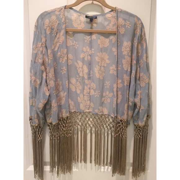 TOP SHOP FRINGED KIMONO!