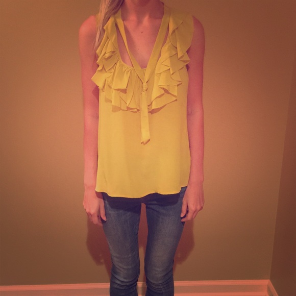 Silk Yellow Blouse