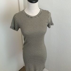 stripped pencil dress