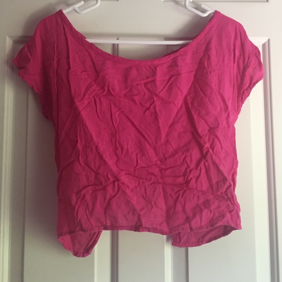Pink bow crop top - Picture 2 of 3