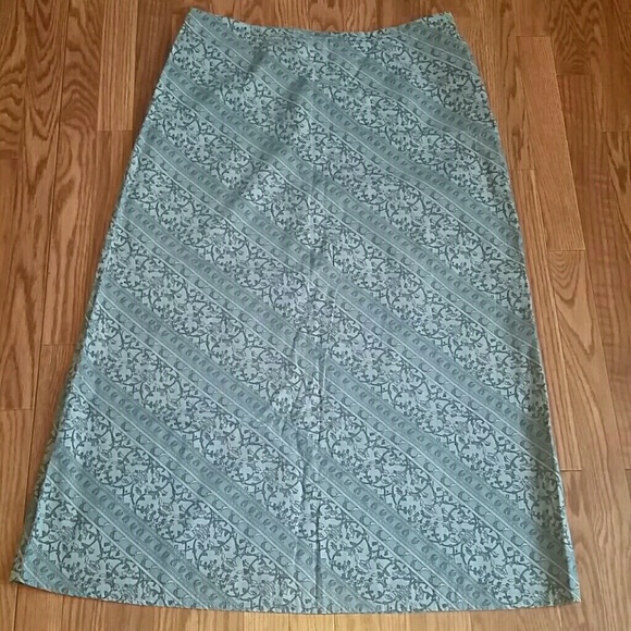 Long Blue Skirt