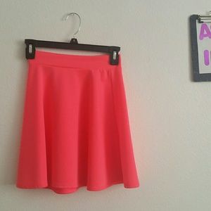 Pink Charlotte Russe skater skirt