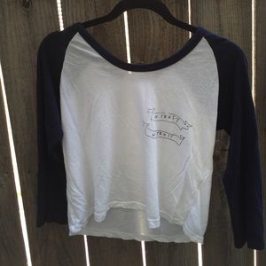 {SOLD ON MERCARI }Brandy Melville- Baseball Tee